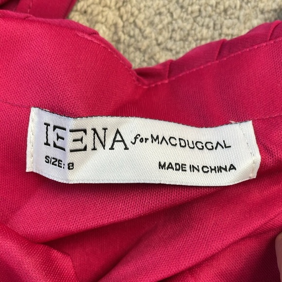 NWT Ieena Mac Duggal 11565 Strapless Sweetheart Neckline Ruched Dress Mini Sz 8 - Picture 10 of 14